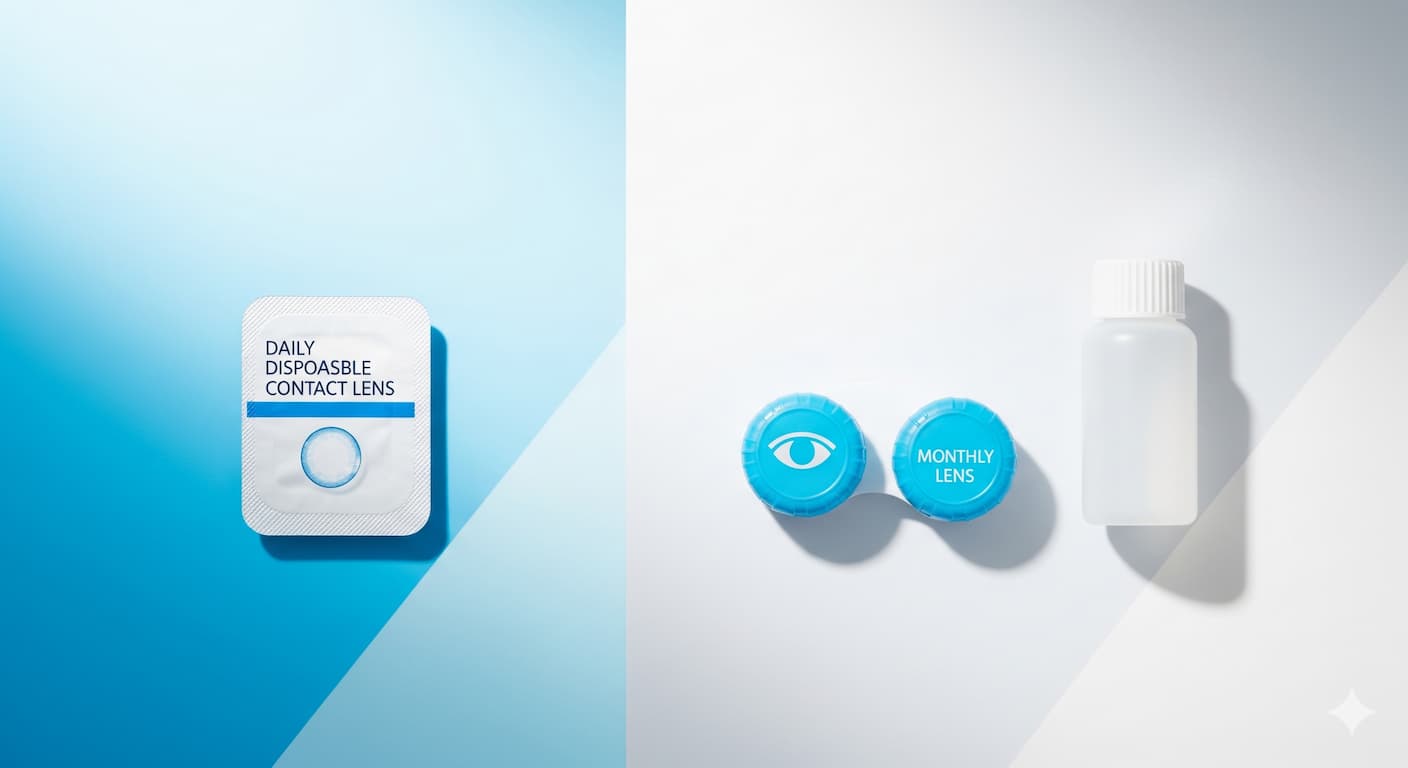 Lentillas diarias o mensuales