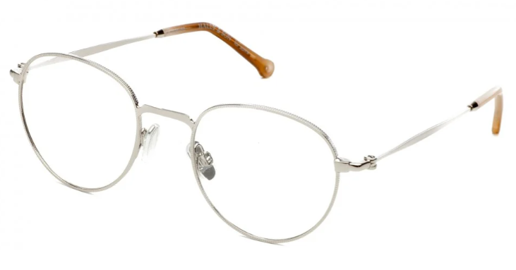 Gafas redondeadas con montura de metal de la firma Hally & Son