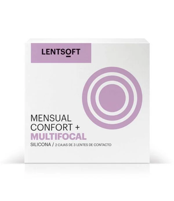 LENTSOFT MENSUAL CONFORT+ HIDROGEL SILICONA MULTIFOCAL 6 UNIDADES