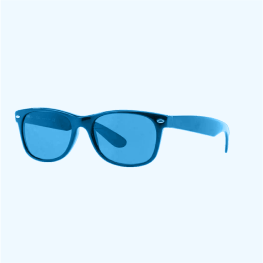 gafas de sol azules