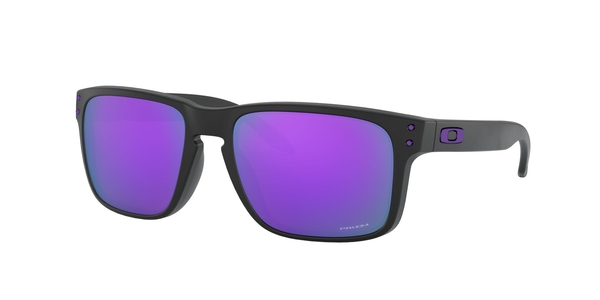 OAKLEY-HOLBROOK-9102 9102K6 MATTE BLACK(PRIZM VIOLET 55*18, Negro, hi-res 0