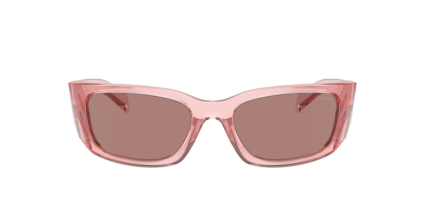 PRADA-A14S/S 19Q10D TRANSPARENT PEACH/LIGHT BROWN 60*18, Melocotón transparente, hi-res image number 1