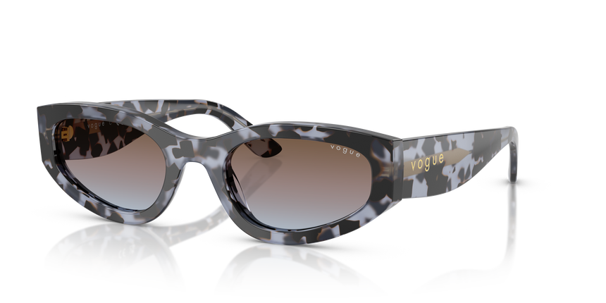 VOGUE-5585/S 314748 BLUE TORTOISE (AZURE GRAD PINK GRAD BROWN 54*22, Havana azul, hi-res image number 0