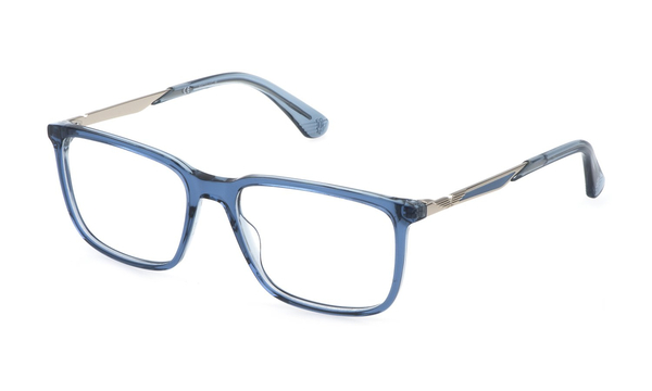 police-kids-110/g 0d87 top blu+azzurro lucido 52*16