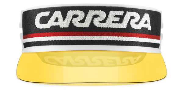 carrera-sport-visor/visera/s oit*08 blanco/negro/rojo(amarillo 01*08