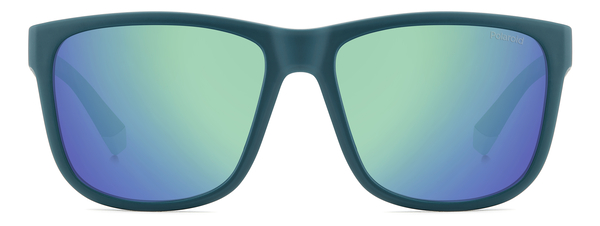 POLAROID-2155/S PYW*5Z MATTE TEAL(GREYGREEN MIRROR POLARIZED 57*17, Verde mate, hi-res 1