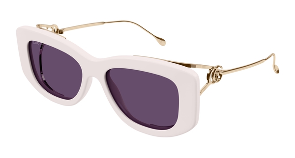 gucci-1566s/s 003 ivory-gold-violet 55*17