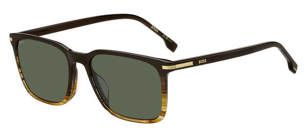 BOSS-1749/G/S NNG*QT BROWN SHADED HORN(GREEN 55*18, Marrón, hi-res 0