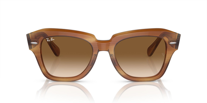 RB-2186 140351 STRIPED BROWN(CLEAR GRADIENT BROWN 52*20, Marrón a rayas, hi-res image number 1