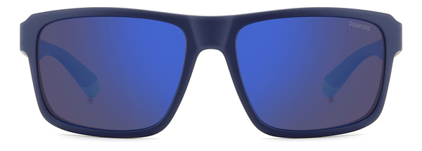 POLAROID-2158/S FLL*5X MATTE BLUE(BLUE MIRROR POLARIZED 58*17, Azul mate, hi-res 1