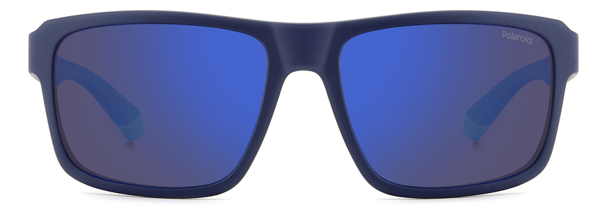 POLAROID-2158/S FLL*5X MATTE BLUE(BLUE MIRROR POLARIZED 58*17, Azul mate, hi-res image number 1