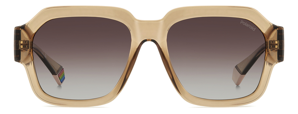 POLAROID-6212/S/X/S 10A*LA BEIGE(BROWN SHADED POLARIZED 54*17, Beige, hi-res 1
