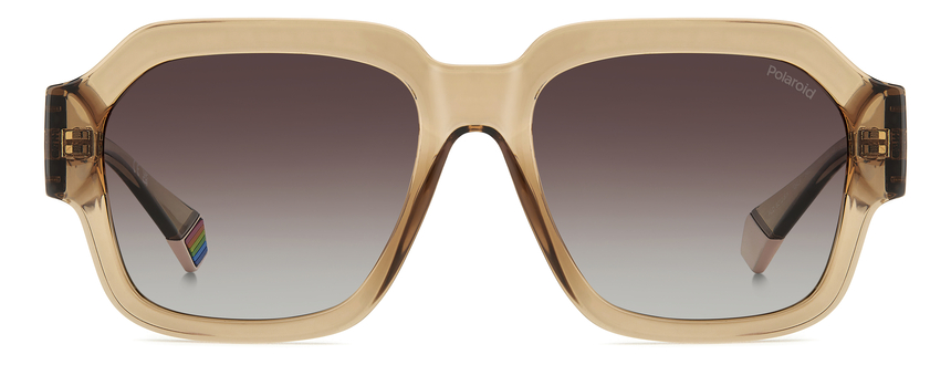 POLAROID-6212/S/X/S 10A*LA BEIGE(BROWN SHADED POLARIZED 54*17, Beige, hi-res image number 1