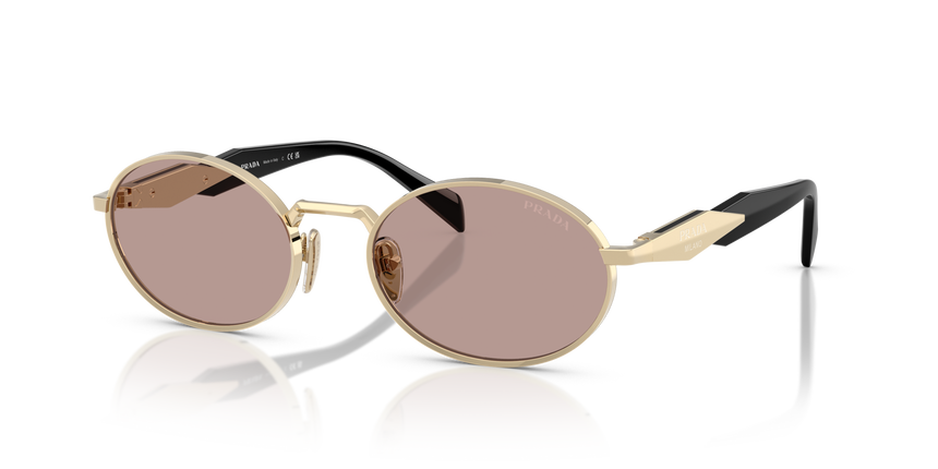 PRADA-65ZS/S ZVN20I PALE GOLD/LIGHT PURPLE 55*20, , hi-res image number 0