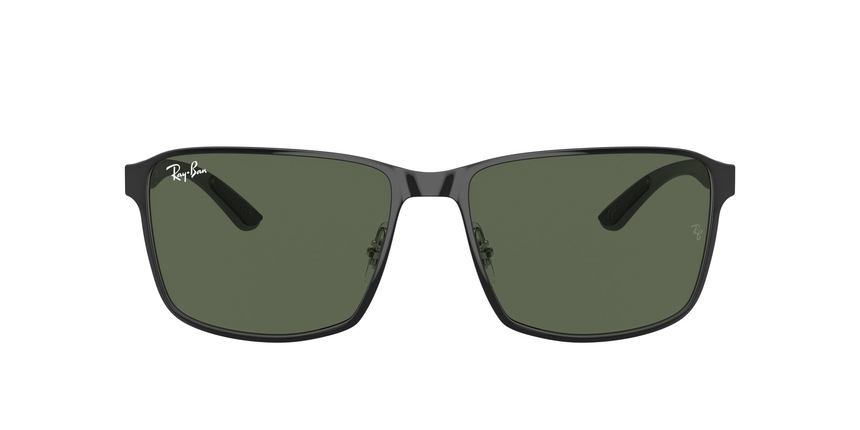 RB-3721 914471 BLACK ON SILVER(DARK GREEN 59*17, Negro | Plata, hi-res image number 1