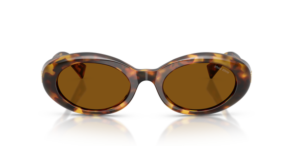 MIUMIU- B09S/S 14L20V HONEY HAVANA(DARK BRONZE 52*21, Havana, hi-res 1