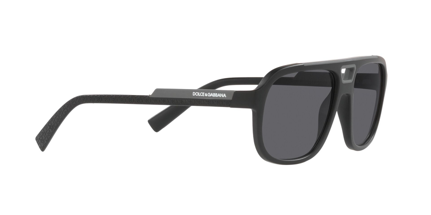 GABBANA-6179/S 252581 MATTE BLACK(POLAR DARK GREY 58*16, Negro, hi-res image number 2