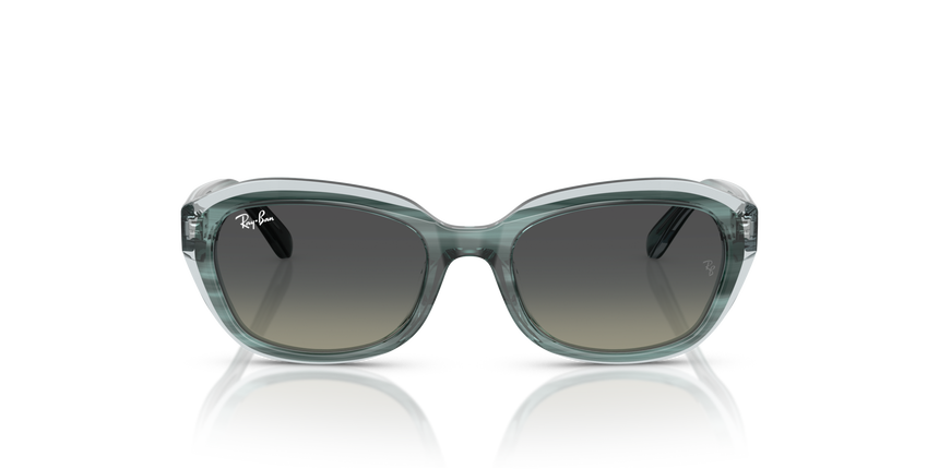 RJ-9081S 717511 STRIPED GREEN ON TRASP GREEN(GRADIENT GREY 48*17, Verde a rayas | Verde transparente, hi-res image number 1