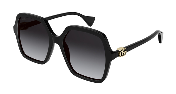 GUCCI-1072S/S 001 BLACK GREY 56*19, Negro, hi-res 0