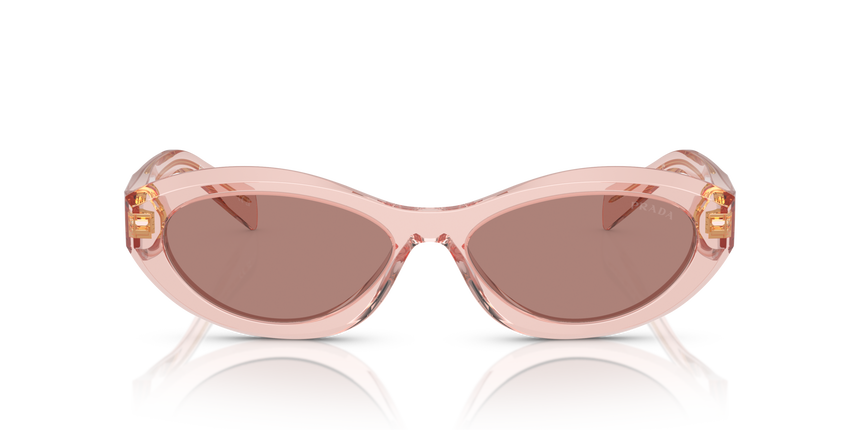PRADA-26ZS/S 19Q10D TRANPARENTE PEACH (BROWN 55*16, Peach transparente, hi-res image number 1