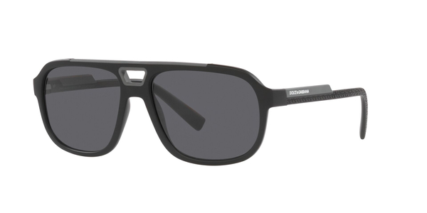 GABBANA-6179/S 252581 MATTE BLACK(POLAR DARK GREY 58*16, Negro, hi-res 0