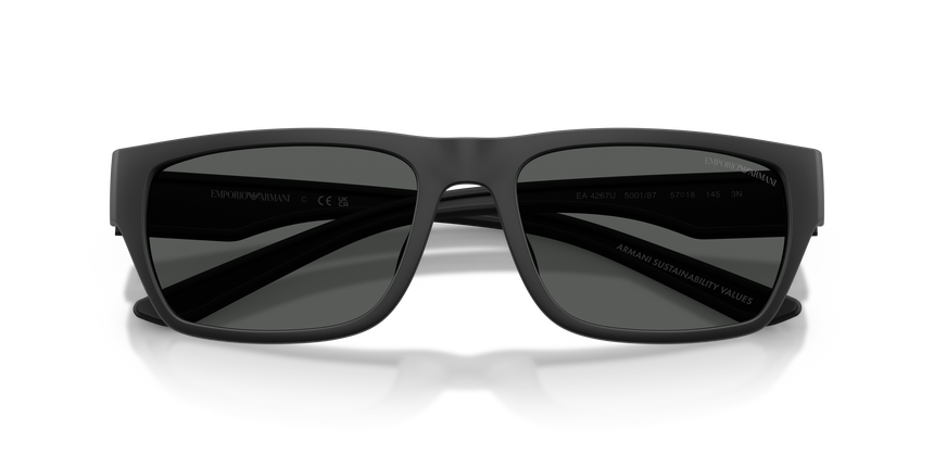 EMPORIO-4267U/S 500187 RUBBERIZED MATTE BLACK(DARK GREY 57*18, , hi-res image number 4