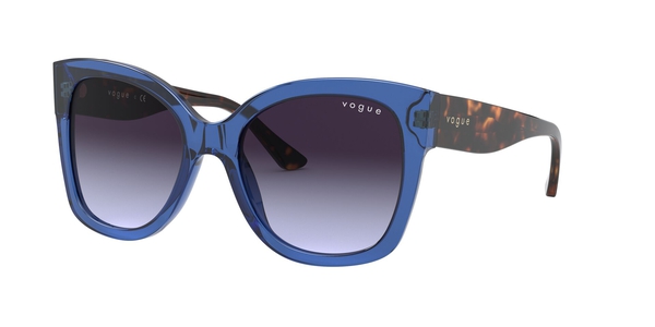 VOGUE-5338S/S 28304Q TRANSPARENT BLUE(LIGHT VIOLET GRADIENT DARK 54*19, Azul | Havana, hi-res 0