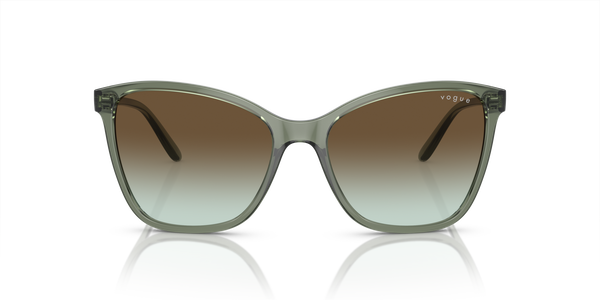 VOGUE-5520/S 3086E8 TRANSPARENT MALLARD GREEN(GREEN GRADIENT DARK BROWN 56*17, Verde transparente, hi-res 1