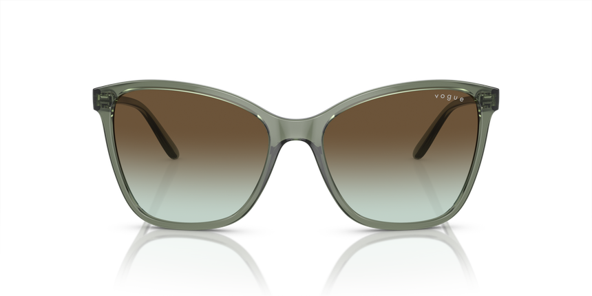 VOGUE-5520/S 3086E8 TRANSPARENT MALLARD GREEN(GREEN GRADIENT DARK BROWN 56*17, Verde transparente, hi-res image number 1