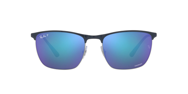 RB-3686 92044L BLUE ON GUNMETAL(POLAR MIRROR BLUE 57*19, Azul, hi-res 1
