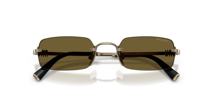 MIUMIU-B50S/S 26C09Z OLD GOLD(DARK BROWN 50*20, Plata, hi-res image number 3