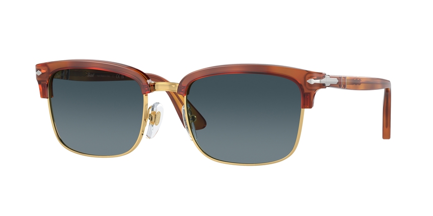 PERSOL-3327S/S 96/S3 TERRA DI SEINA(POLAR LIGHT BLUE GRADIENTE 54*20, Marrón, hi-res image number 0