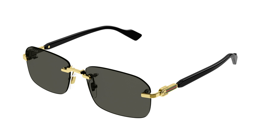 GUCCI-1221S/S 001 GOLD/BLACK(GREY 56*16, Negro, hi-res image number 0