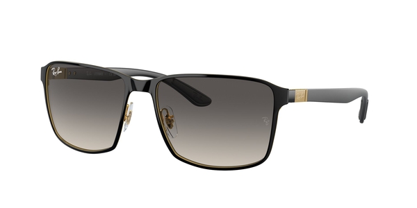 RB-3721 187/11 BLACK ON ARISTA( 59*17, Negro | Dorado, hi-res 0