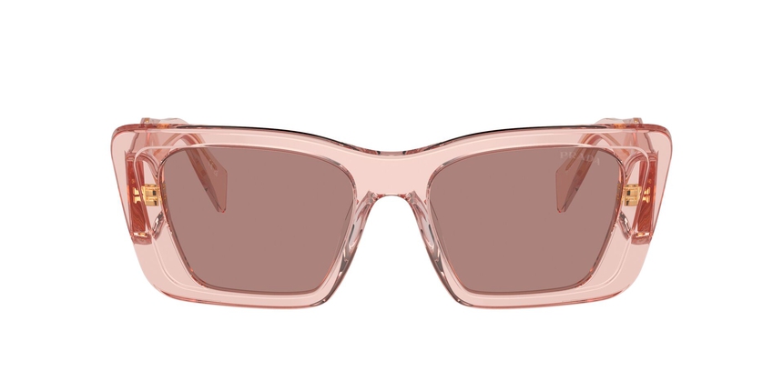 PRADA-08YS/S 19Q10D TRANSPARENT PEACH(LIGHT BROWN 51*18, Peach transparente, hi-res image number 1