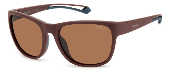 POLAROID-7051/S 7BL*47 MATTE BURGUNDY(BROWN POLAR HIGH CONTRAST 57*19, Granate mate, hi-res 0
