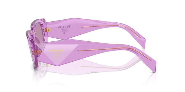PRADA-17WS/S 13R07Q TRANSPARENT AMETHYST/DARK VIOLET MIRROR SILVER INT 49*20, Amatista transparente, hi-res 2