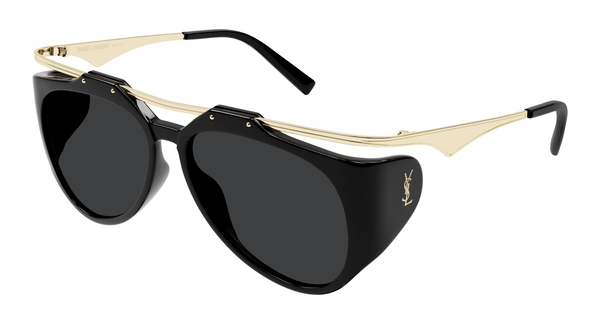 saint-laurent-slm137/s 001 black-gold-black 55*14