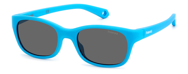 POLAROID-KIDS-K006/S MVU*M9 AZURE(GREY POLARIZED 44*16, Azul, hi-res 0