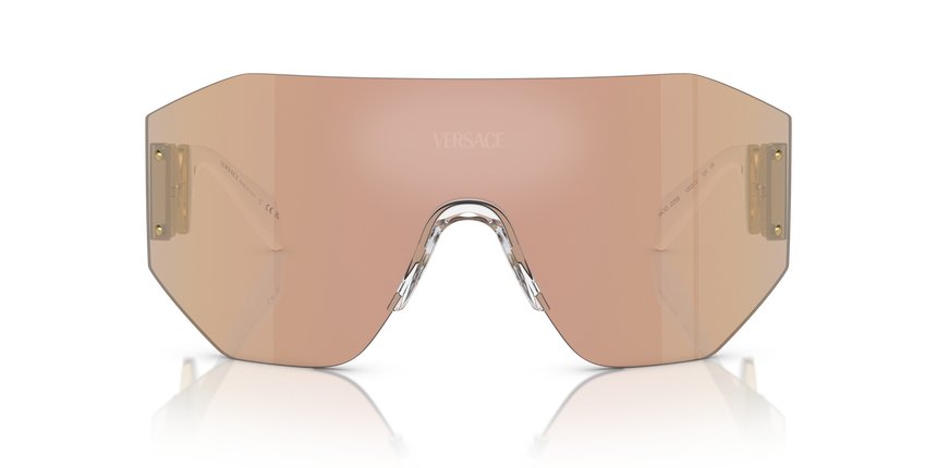 VERSACE-2258/S 10027J DARK BROWN MIRROR ROSE GOLD 45*00, , hi-res image number 1
