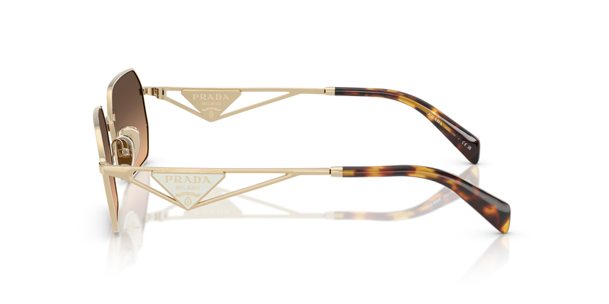 PRADA-A51S/S ZVN50C PALE GOLD(BROWN GRADIENT GREY 58*17, Oro pálido, hi-res image number 2