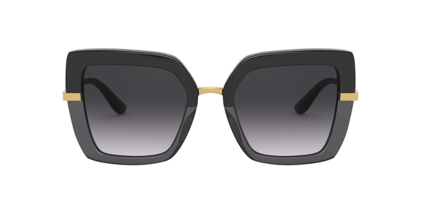 GABBANA-4373/S 32468G TOP BLACK ON TRANSPARENT BLACK(GREY GRADIEN 52*21, Negro, hi-res 1