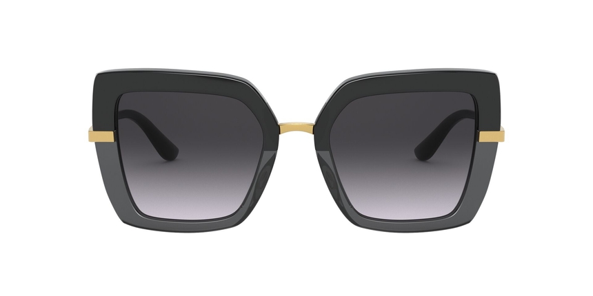 GABBANA-4373/S 32468G TOP BLACK ON TRANSPARENT BLACK(GREY GRADIEN 52*21, Negro, hi-res image number 1