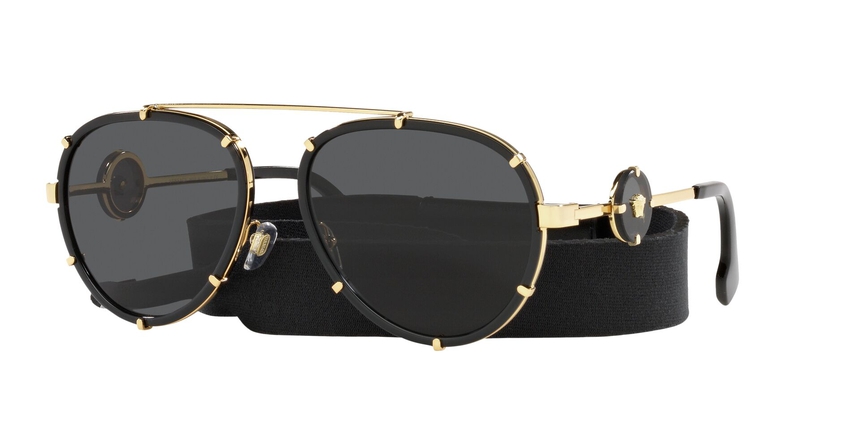 VERSACE-2232/S 143887 BLACK 61*18, , hi-res image number 0