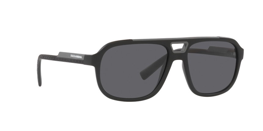 GABBANA-6179/S 252581 MATTE BLACK(POLAR DARK GREY 58*16, Negro, hi-res image number 1