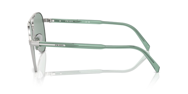 PRADA-A58S/S 1BC10G SILVER/PETROL GREEN 61*14, , hi-res 2