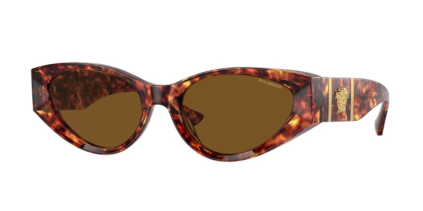 VERSACE-4454/S 543783 HAVANA(DARK BROWN POLAR 55*18, Havana, hi-res image number 0