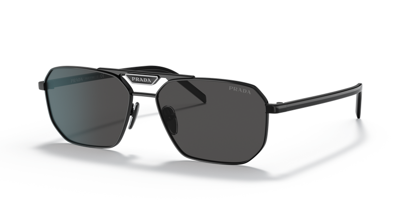 PRADA-58YS/S 1AB5S0 BLACK (GREY 57*15, , hi-res image number 0