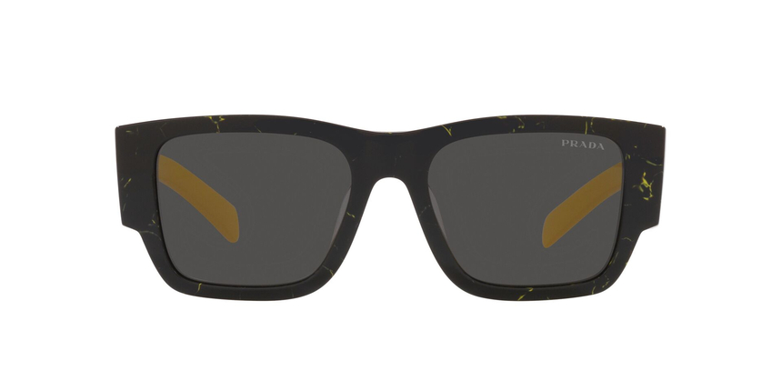 PRADA-10ZS/S 19D5S0 BLACK/YELLOW MARBLE(DARK GREY 54*20, Negro/Amarillo, hi-res image number 1