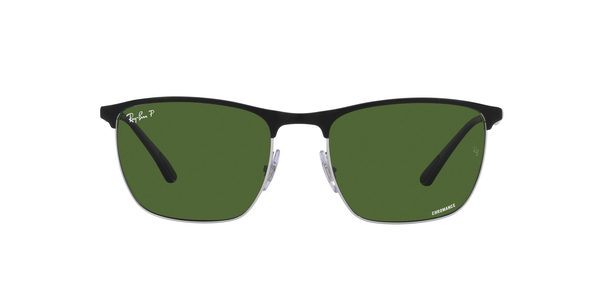 RB-3686 9144P1 BLACK ON SILVER(POLAR DARK GREEN 57*19, Negro, hi-res 1
